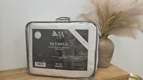 שמיכת פוך נוצות אווז טבעי זוגית 200/220 כותנה OLYMPUS