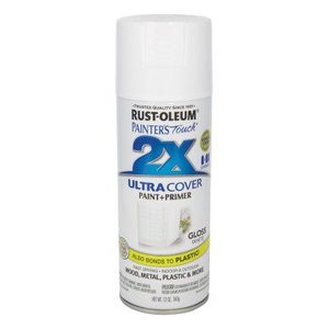 ספריי צבע לבן מבריק GLOSS WHITE X2