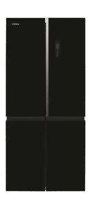 מקרר 4 דלתות 546 ליטר דגם  KONKA KRF-596WG קונקה זכוכית שחורה