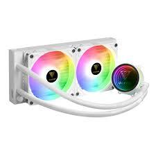 מערכת קירור מים לבן GAMDIAS GAMING RGB V2 2FAN