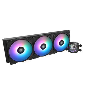 מערכת קירור מים מאווררים: 3 ZALMAN RESERATOR5 Z36 BLACK ARGB LIQUID COOLER 360MM