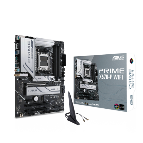 לוח ASUS PRIME X670 P WIFI RYZEN 7 AM5 DDR5 4SLOT USB3.2 AURA 90MB1BV0