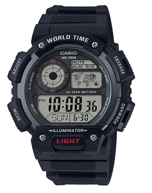 שעון יד  לגבר CASIO AE-1400WH-1AV קסיו