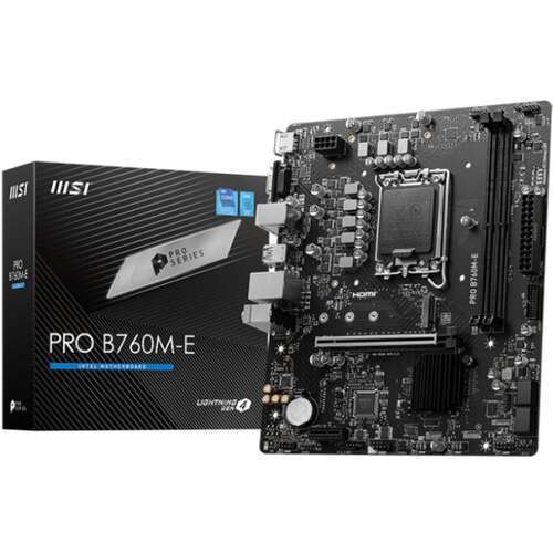 לוח 2SLOT LGA1700 GEN4 MSI PRO B760M-E DDR5