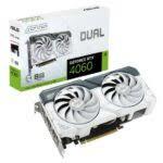 כרטיס מסך ASUS RTX4060 8GB WHITE D6X DP*3 HDMI DUAL 2FAN 90YV0JC2
