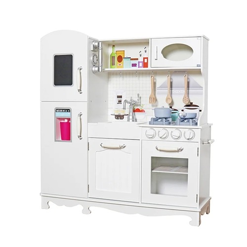 מטבח אלקטרוני אבישג מעץ לילדים צבע לבן דגם W10C409O | בית העץ