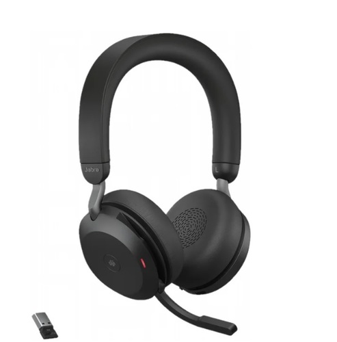 אוזניות אלחוטיות Jabra Evolve2 75 Link380a MS Stereo Black