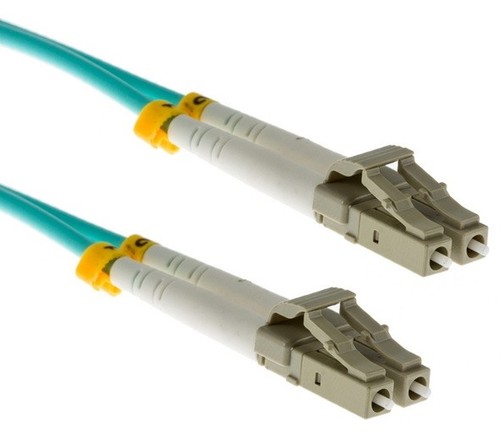 כבל אופטי מגשר OPT010-2 OM3 Duplex LC-LC 2m MultiMode Optical Cable