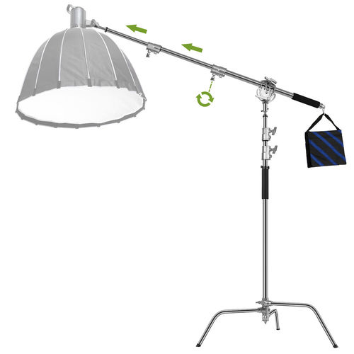 חצובת C-Stand עם זרוע BOOM דגם GVM C360