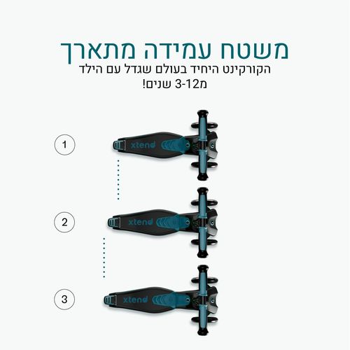  רייד און- 4 ב 1 - אפור Xtend XBA307-ירוק מנטה