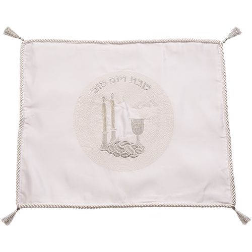 כיסוי חלה סטן מהודר עם ריקמה 