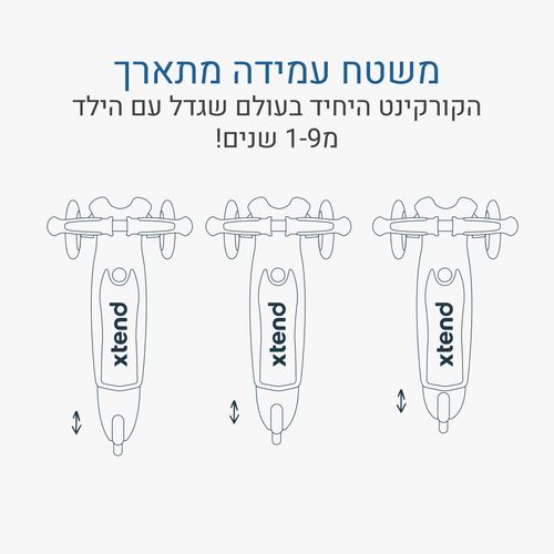 Xtend מיני- רייד 12 חודשים- 9 שנים-כחול-כחול