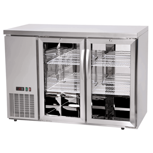 מקרר תצוגה שתי דלתות עשוי נירוסטה LG305H