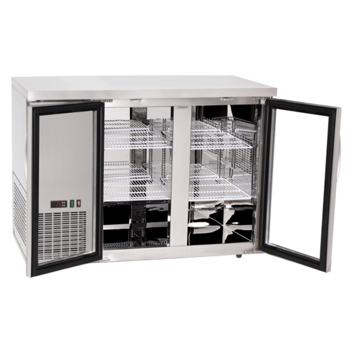 מקרר תצוגה שתי דלתות עשוי נירוסטה LG305H