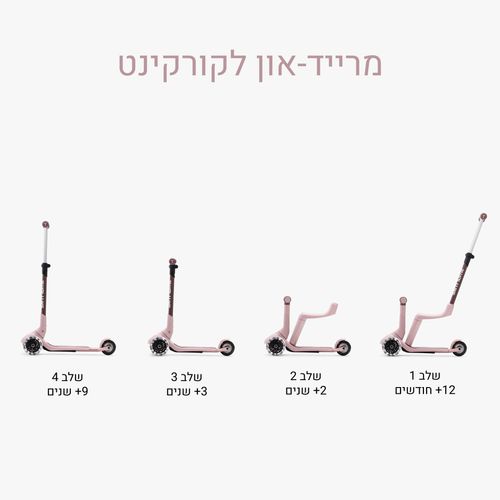 Xtend מיני- רייד 12 חודשים- 9 שנים-ורוד