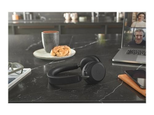 אוזניות אלחוטיות Jabra Evolve2 75​ Link380a MS Stereo StandBlack​