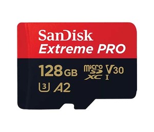כרטיס זכרון SanDisk Extreme Pro microSDXC SDSQXCD-128G-GN6MA - בנפח 128GB