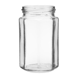 צנצנת 314 מ״ל+מכסה (משושה)