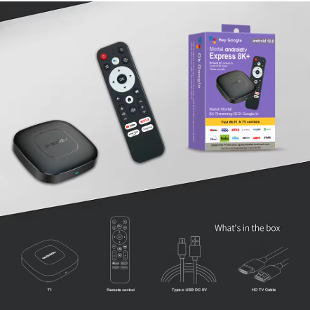  סטרימר חכם אנדרואיד 13 TV BOX Android smart כולל שלט 