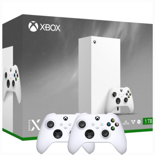 MICROSOFT XBOX SERIES X 1TB DIGITAL EDITION + 2 CONTOLLERS + CHRGER DOCK STASTION מיקרוסופט