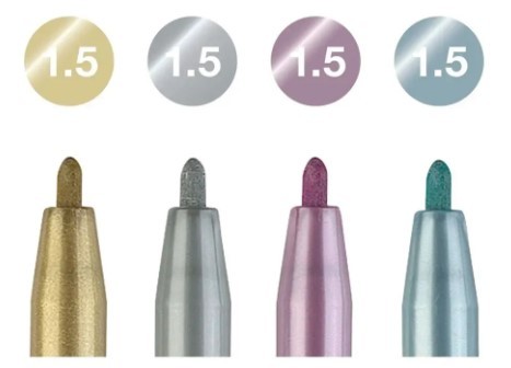 4 טושים מטאליים Metallics מבית FABER CASTELL