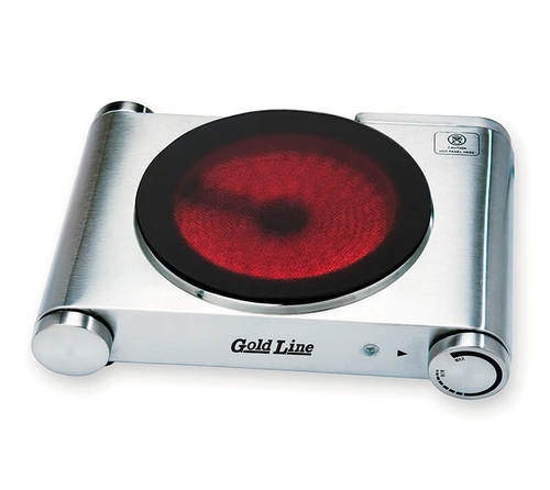 כירה חשמלית קרמית יחיד נירוסטה / ATL-833