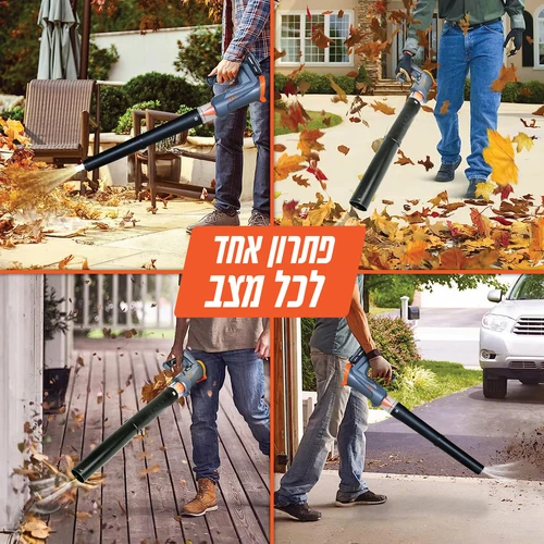 סט מפוח עלים נטען 18V GEN3 102800-010 + סוללה ומטען