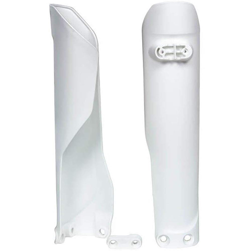 זוג מגני בולמים לאופנועי הוסקוורנה לבן - RACETECH FORK GUARDS