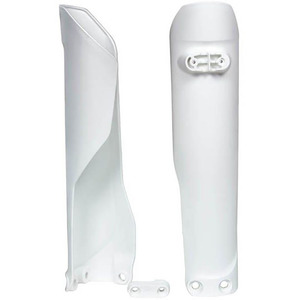 זוג מגני בולמים לאופנועי הוסקוורנה לבן - RACETECH FORK GUARDS