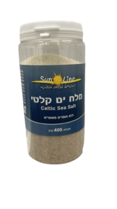 מלח ים קלטי | 100% מלח ים | מכיל 400 גרם |