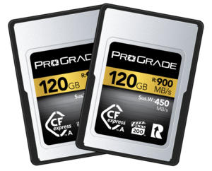 זוג כרטיסי זיכרון ProGrade 120GB CFexpress Type A Gold