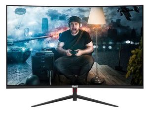 מסך MAG 27" GAMING CURVED 180HZ HDMI/DP/SPEAKERS 15600VA C27S180Y