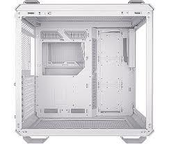 מארז מחשב TEMPERED GLASS ASUS TUF Gaming GT502 WHITE , כולל חלון זכוכית בדלת צד וקדמת המארז, עם ידיות נשיאה