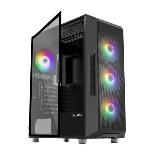 מארז 3FAN FRONT 1FAN BACK חלון זכוכית ZALMAN I3 MID TOWER NEO WHITE