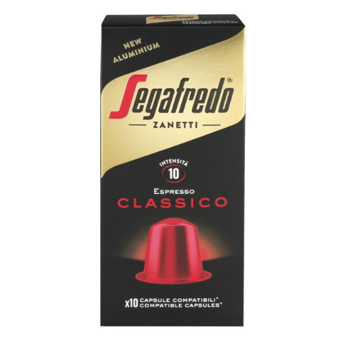 10 קפסולות סגפרדו Segafredo Classico לנספרסו
