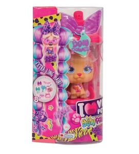 בובת I Love VIP Pets כח הקשת - בקבוק עם בובת חיה ואביזרים לעיצוב השיער