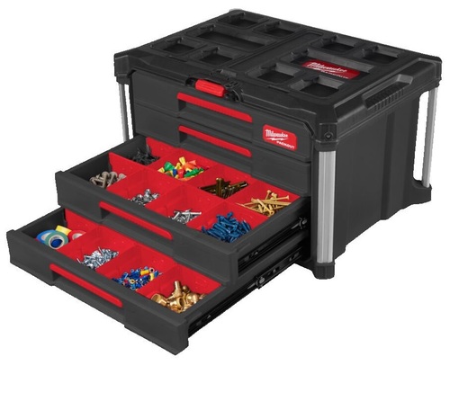 ארגונית 4 מגירות סדרת PackOut מבית milwaukee