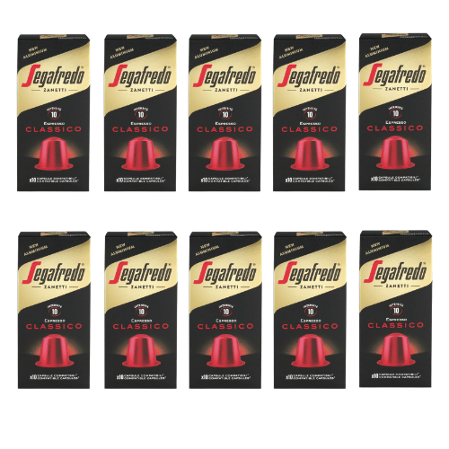 100 קפסולות סגפרדו Segafredo Classico לנספרסו