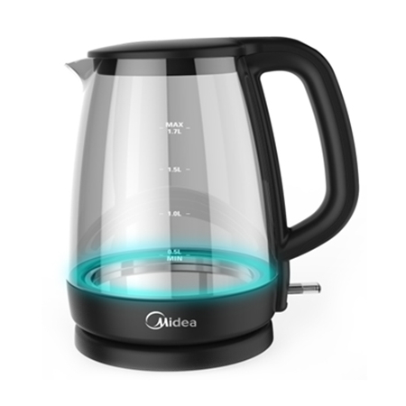 ‏קומקום חשמלי זכוכית Midea MK17G02A ‏1.7 ‏ליטר מידאה יבואן רשמי