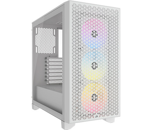 מארז CORSAIR 3000D RGB AIRFLOW לבן