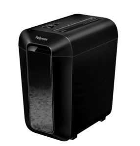 מגרסה FELLOWES LX65 מיכל: 22 ליטר עד :10 דפים פתית: P4 – 4×40 Cross-Cu 6 דקות הפעלה 20 דקות מנוחה