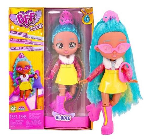 בובת BFF עונה 3 מסדרת קריי בייביז עם פריטי לבוש ואביזרי הפתעה - אלודי