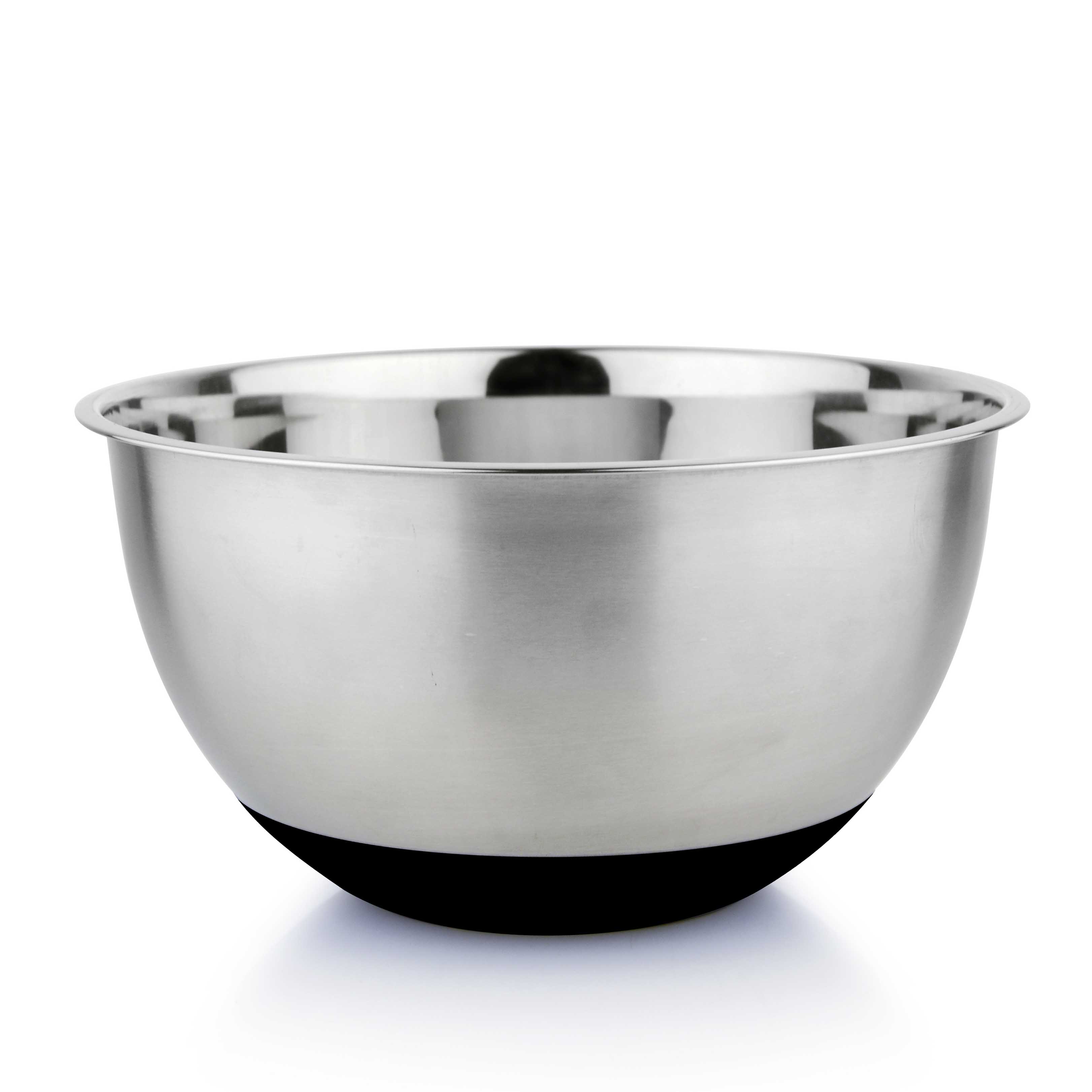 קערה נירוסטה 24*8 ס"מ תחתית סילקון שחור 026278 Y.C