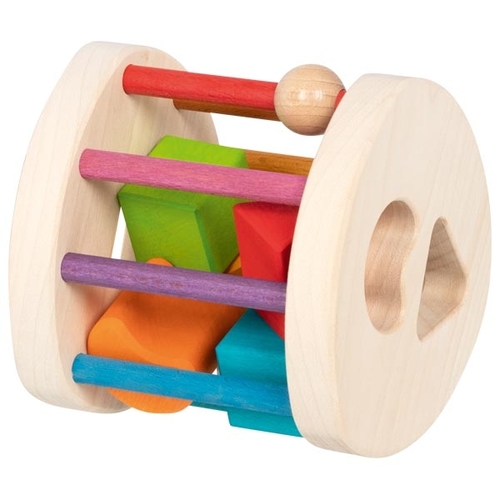 צעצועי עץ GOKI התאמה והשחלת צורות לגיל שנה 58363