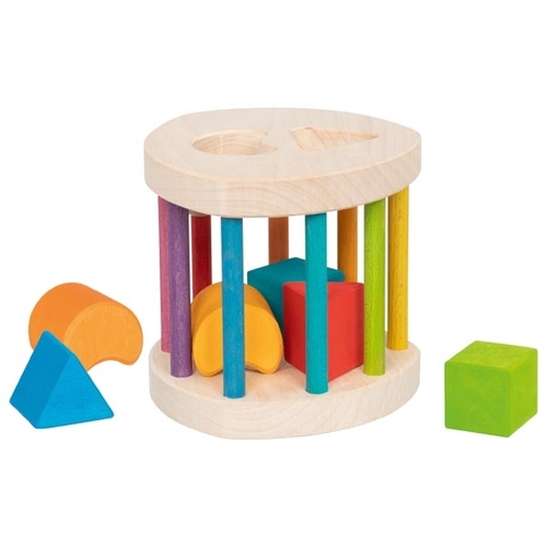 צעצועי עץ GOKI התאמה והשחלת צורות לגיל שנה 58363