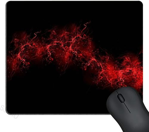 משטח עכבר PAD MOUSE BLACK WITH RED EDGE