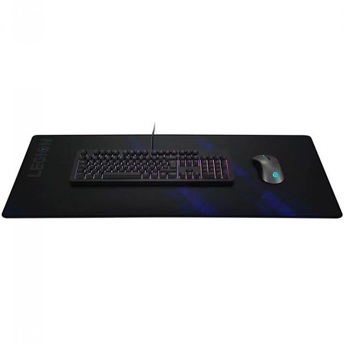 משטח עכבר PAD MOUSE BLACK WITH BLUE EDGE