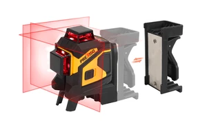 סט פלס לייזר אדום 360 מעלות במזוודה PREXISO PLC3-360