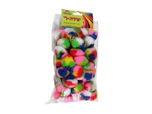 פונפונים צבעוניים 3.8 ס