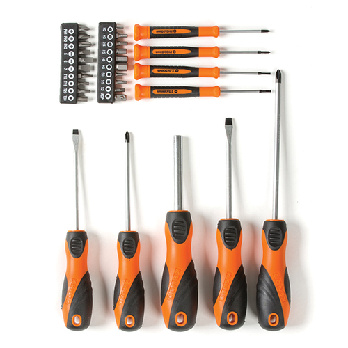 סט מברגים+מברגי אלקט’+ביטים 29 יח KENDO